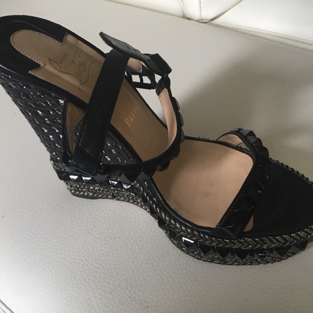 Christian Louboutin Cataclou Studded Wedges